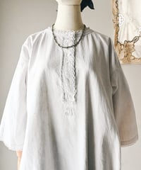 【Seek an nur】1890-1910's French antique linen smock