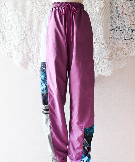 【tiny yearn】Euro Line Printed Wind Pants