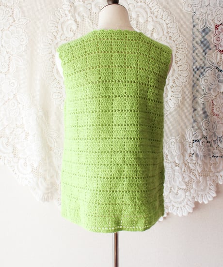 【tiny yearn】Crochet Hand Knit Vest