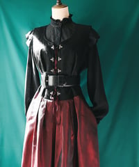 【Seek an nur】Tyrolean Black×Metallic Dirndl Dress