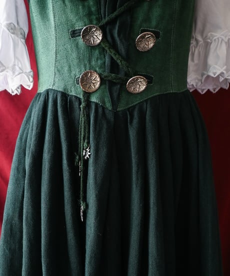 【Seek an nur】Tyrolean Linen Dirndl Dress