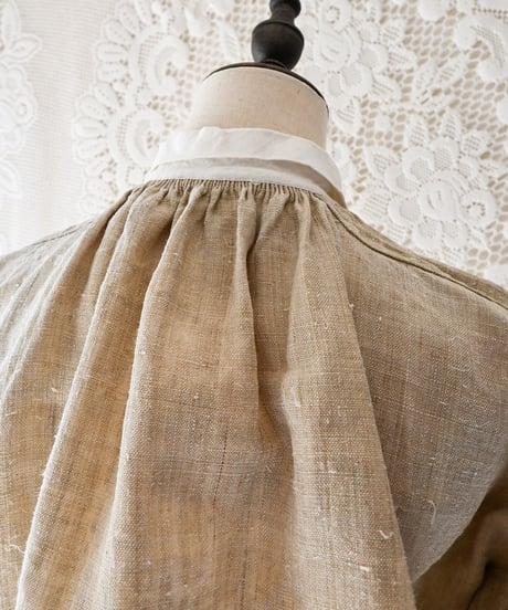 【Seek an nur】French Antique Linen Smock