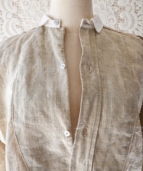 【Seek an nur】French Antique Linen Smock