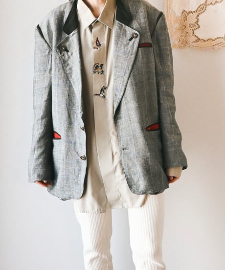 【Seek an nur】Tyrolean Linen Trachten Jacket