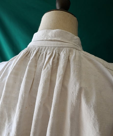 【Seek an nur】1890-1920's French Antique Linen Smock