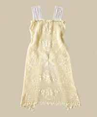 【Seek an nur】Vintage cotton crochet dress