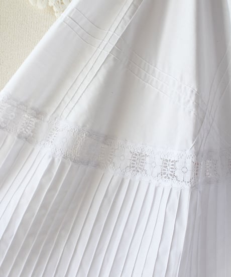 【Seek an nur】Shoulder Wrap Lace Flare Dress