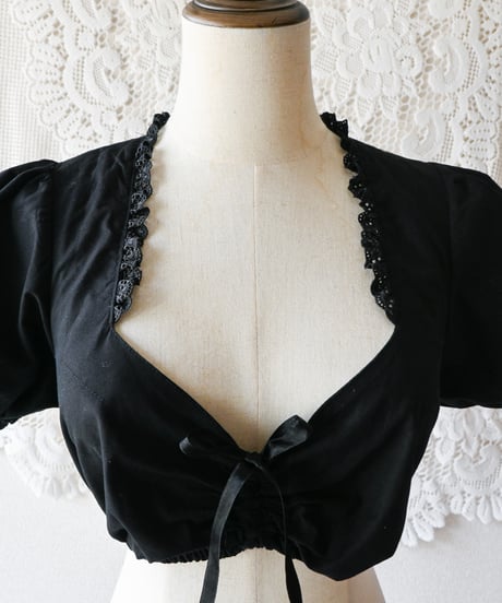【Seek an nur】Euro Cropped Puff Dirndl Blouse