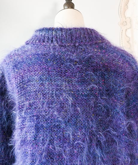 【Seek an nur】Fancy Mohair Knit Cardigan