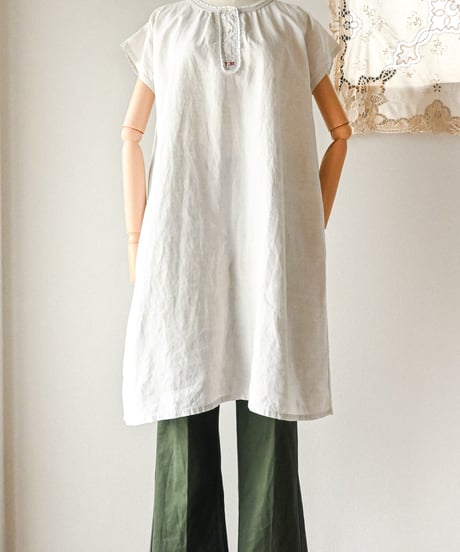 【Seek an nur】1910~30's French antique night dress