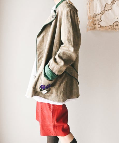 【Seek an nur】Tyrolean Linen Trachten Jacket
