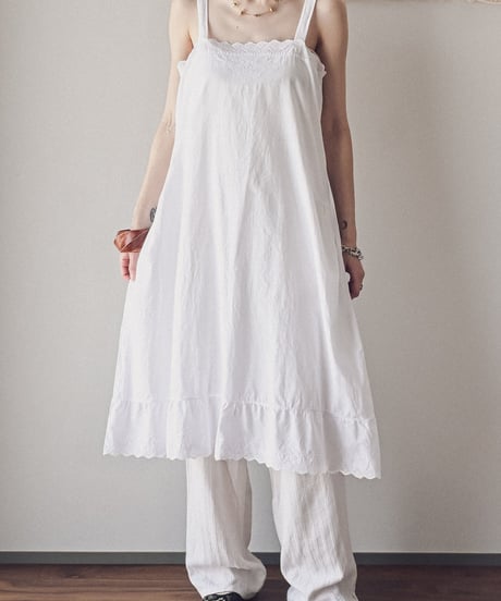 【Seek an nur】1920-40's antique cotton night dress