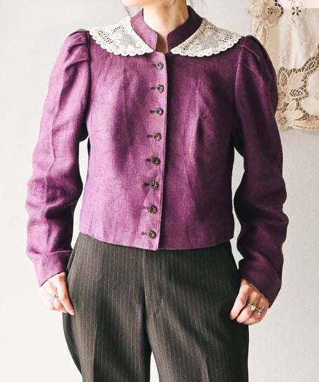 【Seek an nur】Tyrolean Linen Trachten Jacket