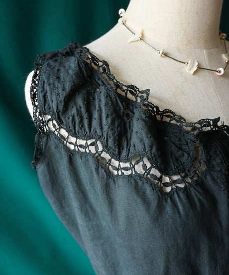 【Seek an nur】French Antique Night Blouse