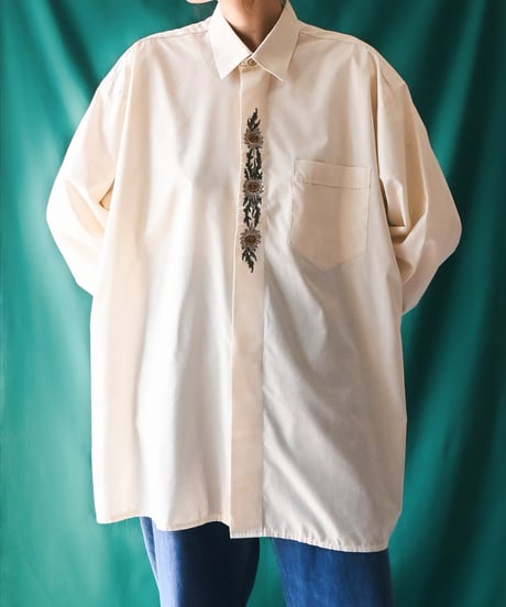 【Seek an nur】Tyrolean Embroidered Over Shirt