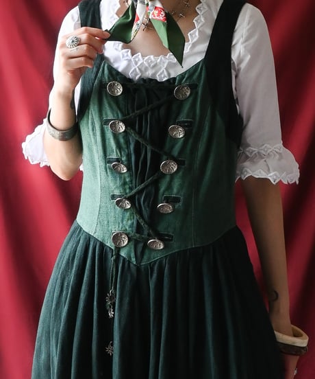 【Seek an nur】Tyrolean Linen Dirndl Dress