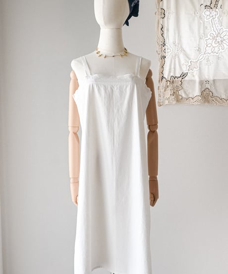 【Seek an nur】1900-20's antique cotton night dress