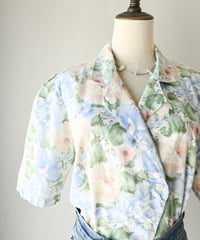 【Seek an nur】Euro floral art jacket blouse