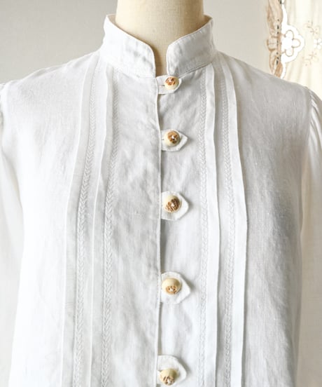 【Seek an nur】Tyrolean linen trachten blouse