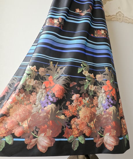 【tiny yearn】1970's euro floral maxi dress