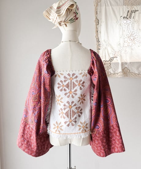 【curoam】Vintage Skirt Reworked Blouse