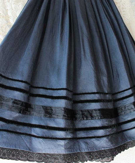 【Seek an nur】Euro Ribbon Lace Silk Maxi Skirt