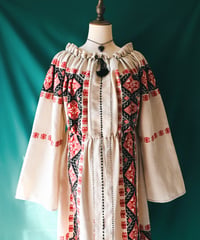 【Seek an nur】Romanian Vintage Embroidered Dress