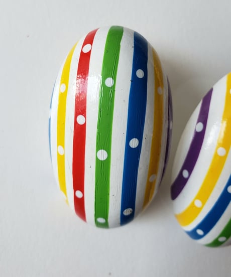 〈Accessory〉Vintage Painted Wood Pierce