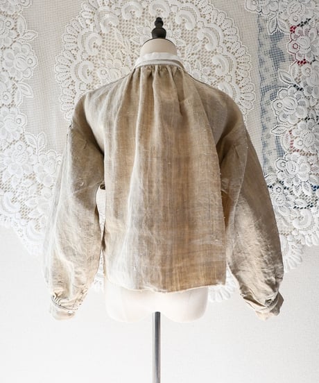 【Seek an nur】French Antique Linen Smock