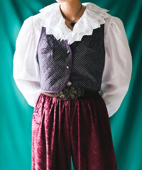 【Seek an nur】Tyrolean Quilted Trachten Vest