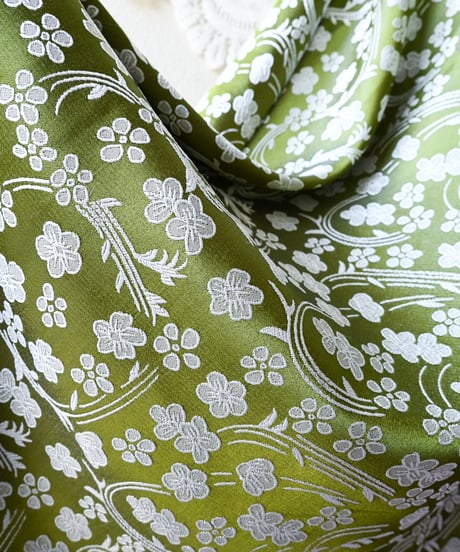 【tiny yearn】Floral Jacquard Puff Maxi Dress