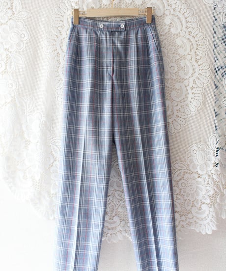 【Seek an nur】PENDLETON Check Tuck Pants