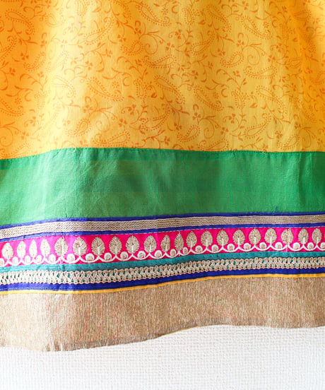 【tiny yearn】Paisley Embroidered Ethnic Slit Dress