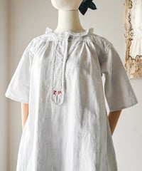 【Seek an nur】1890-1910's French antique linen smock