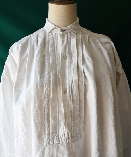 【Seek an nur】1890-1920's French Antique Linen Smock