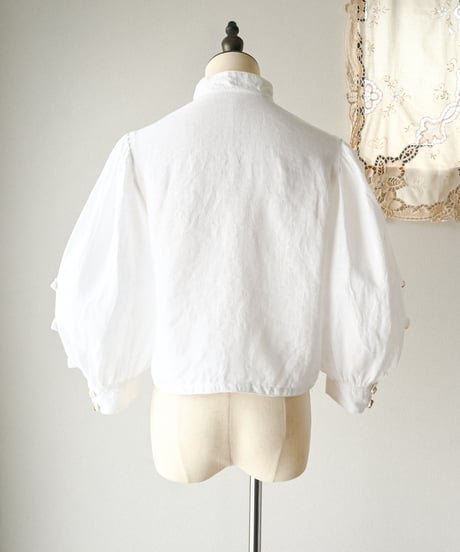 【Seek an nur】Tyrolean linen trachten blouse