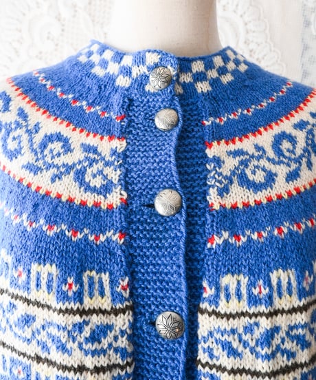 【tiny yearn】Nordic Jacquard Over Cardigan