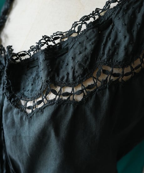 【Seek an nur】French Antique Night Blouse