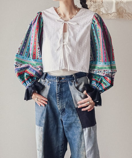 【curoam】Vintage Skirt Reworked Blouse