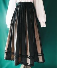【Seek an nur】Euro Stripe Flare Skirt