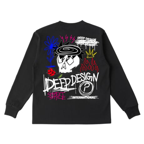 THE DEEP SKULL&ROSES long sleeve t-shirt