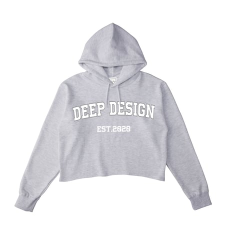 DEEP DESIGN ROGO pocketless short hoodie