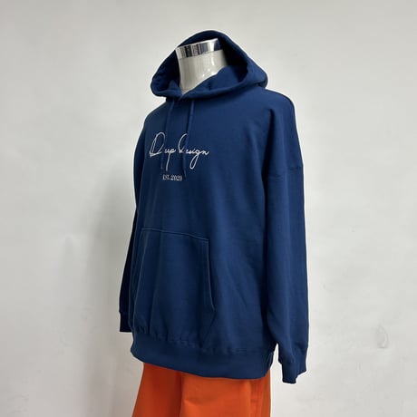 DEEP DESIGN スタンダードロゴ ビッグシルエットパーカー
