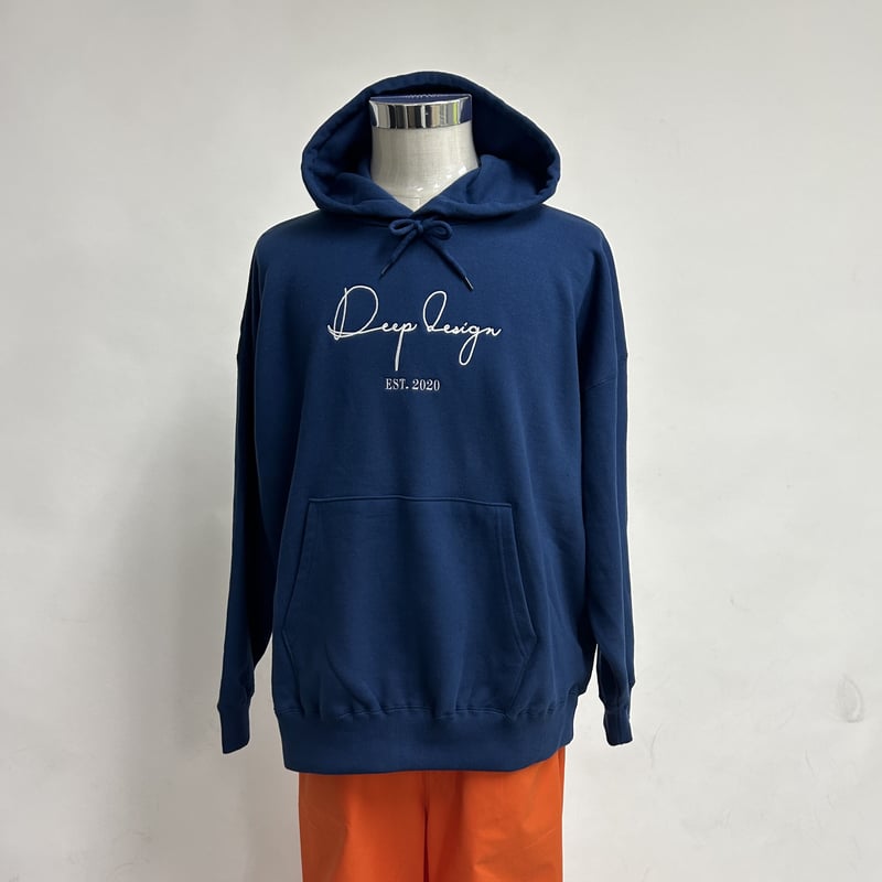 DEEP DESIGN スタンダードロゴ ビッグシルエットパーカー DEEP DESIGN スタンダードロゴ ビッグシルエットパーカー