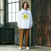 DEEP SMILEY FACE ビッグシルエットパーカー