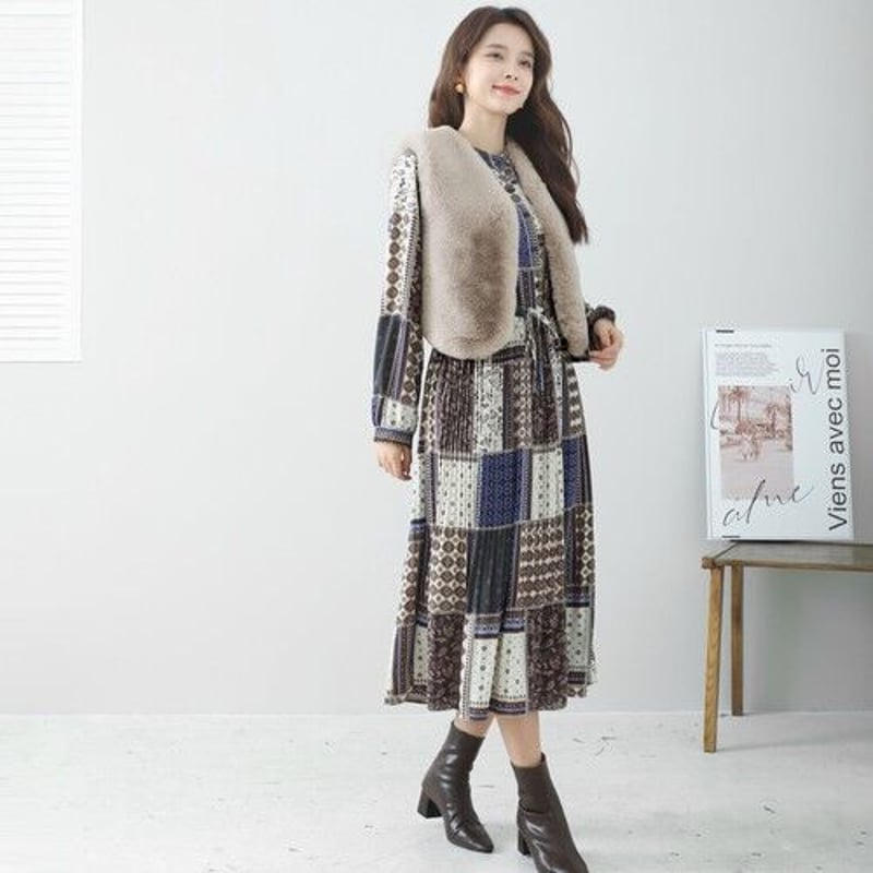 フェイクファーショートベスト | deepinternationaldesign フェイクファーショートベスト | deepinternationaldesign