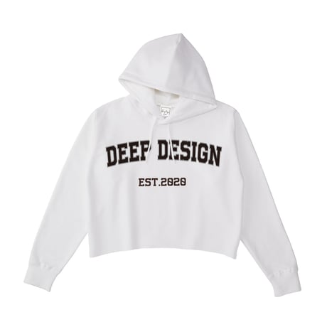 DEEP DESIGN ROGO pocketless short hoodie