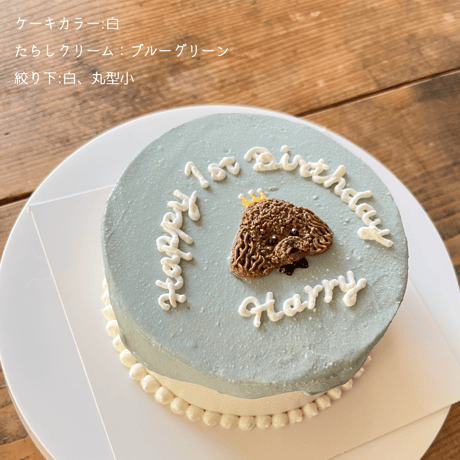 E 垂らしクリームと下絞り付きケーキ見本