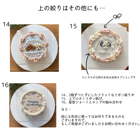 D 上下クリーム絞り付きケーキ見本