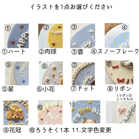 D 上下クリーム絞り付きケーキ見本